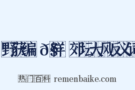 野获编·𧗒祥·郊坛大风反义词是什么意思的图片